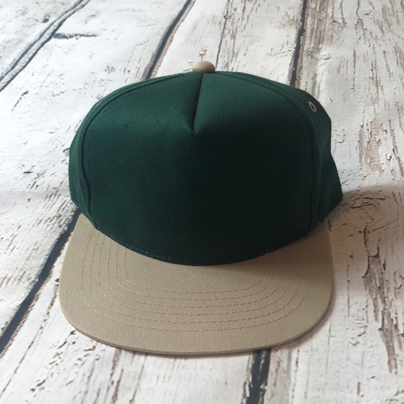 Vintage SnapBack Green Olive YoungAn Hat Rare - Picture 2 of 4